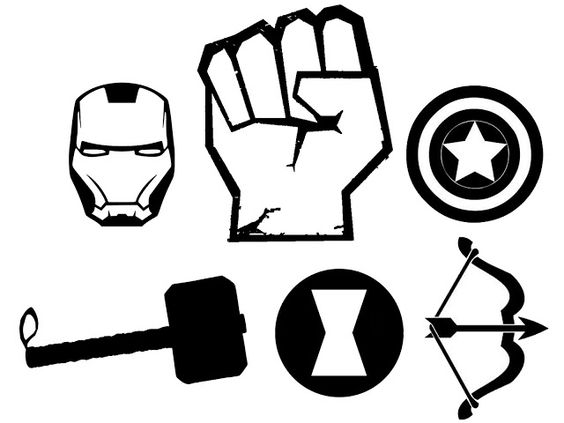 Hulk Fist Symbol | Black Widow (My daughters favorite for obvious ...