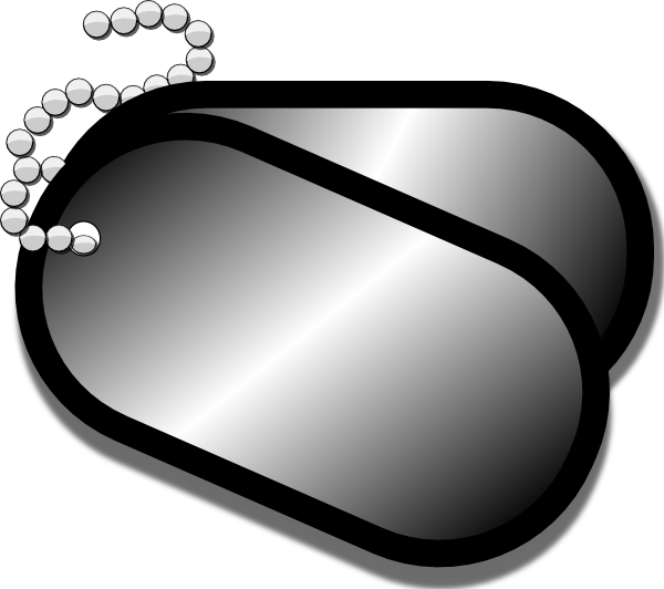Dog Tags clip art - vector clip art online, royalty free & public ...