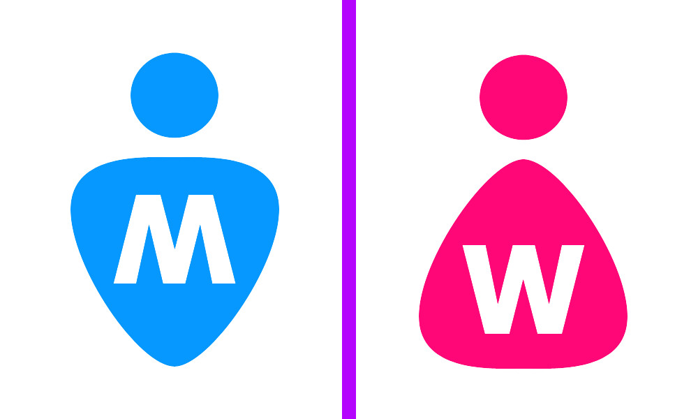 Man Women Toilet Symbol