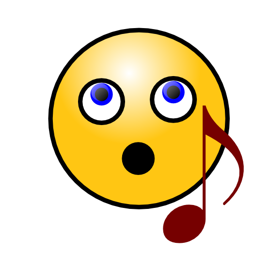 Clip Art: Singing Smiley face September 2011 ...
