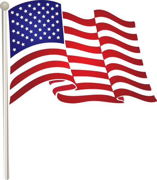 us flag clip art vector