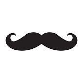Handlebar Mustache Clip Art, Vector Images & Illustrations
