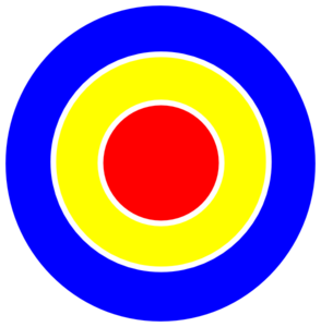 3 Ring Bulls Eye clip art - vector clip art online, royalty free ...