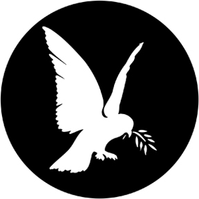 Love & Peace Symbol HD Plastic Gobos