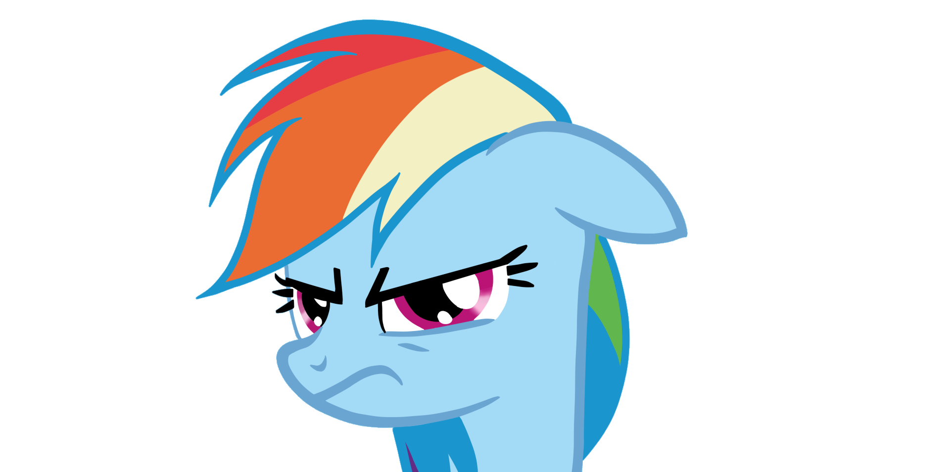 Rainbow dash is angry