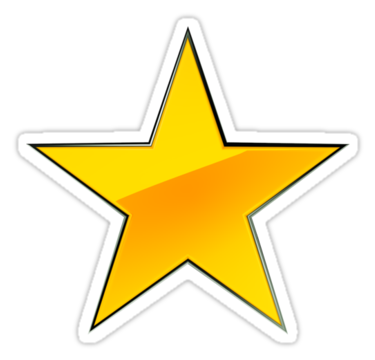 Gold Star" Stickers by John Narun | Redbubble