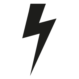 Lightning bolt black shape vector icon | Free Shapes icons