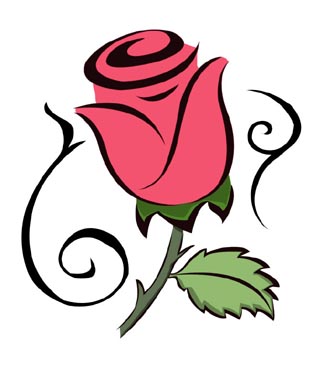 Free Rose Tattoo Designs - ClipArt Best
