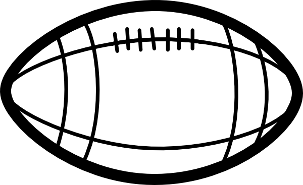 American Football Clipart Black And White - Free .