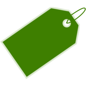 Green Price Tag clip art - Polyvore