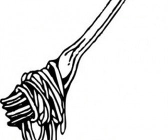 Pasta Clip Art Black And White - Free Clipart Images