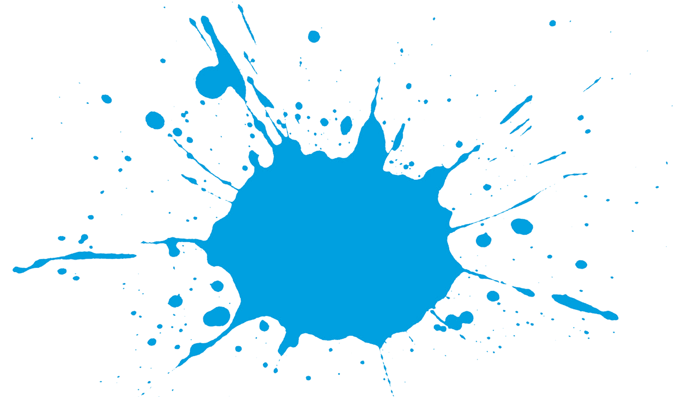 light blue paint splat Colouring Pages