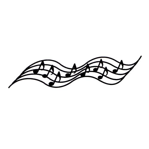 Blank music staff clipart