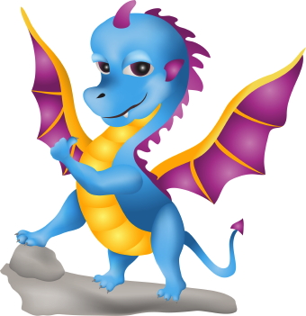 Cute Dragon clip art