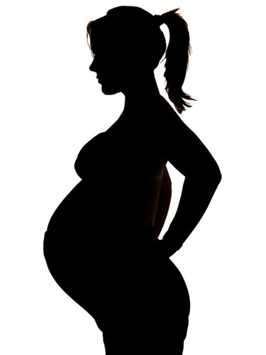 Pregnant woman silhouette clip art