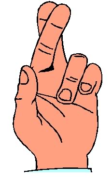 finger crossed clip