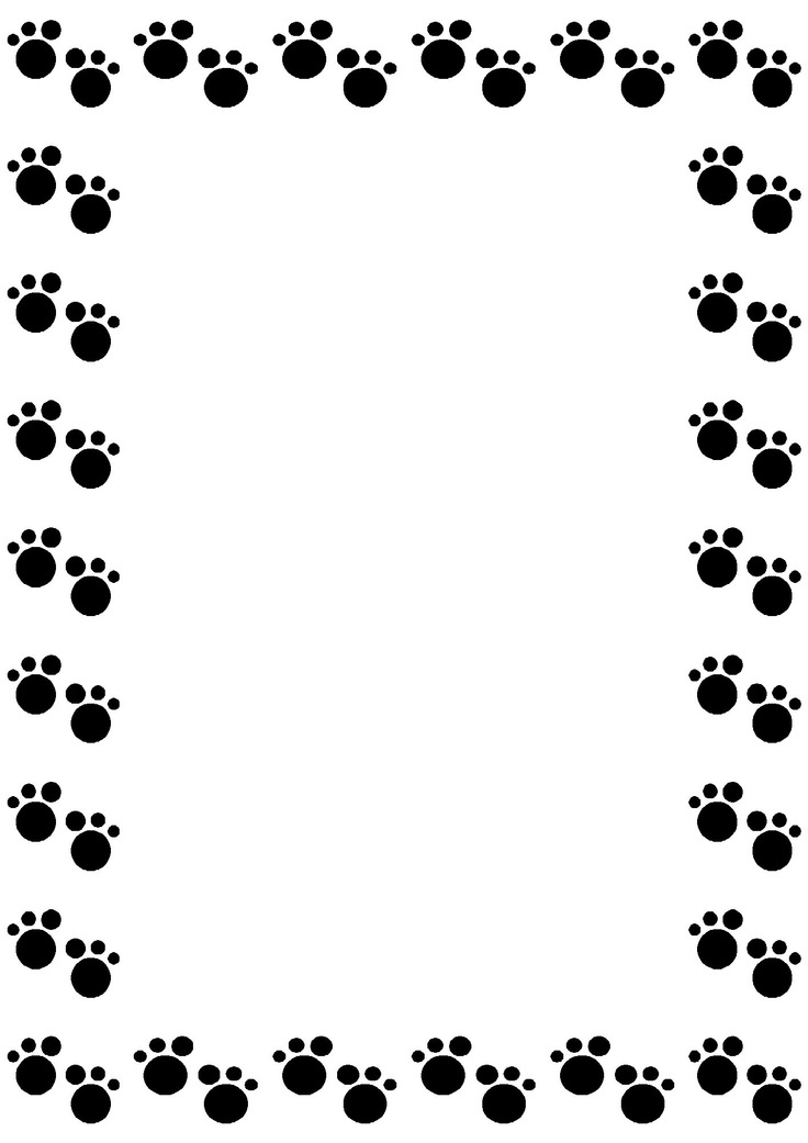 Paw Border Clipart