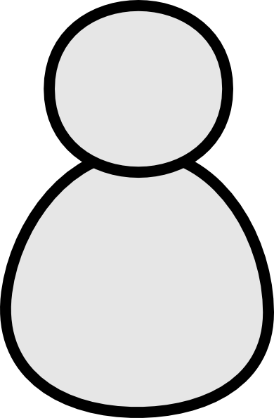 Computer User Outline clip art Free Vector