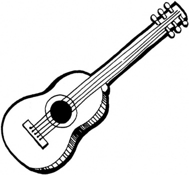 Guitar Outline Clipart
