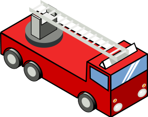 Iso Fire Engine Clipart, vector clip art online, royalty free ...