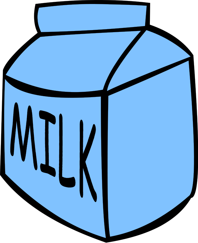 Milk Carton Clipart Black And White - Free Clipart ...