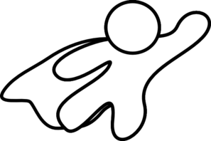 Superhero Clipart Black And White - Free Clipart ...