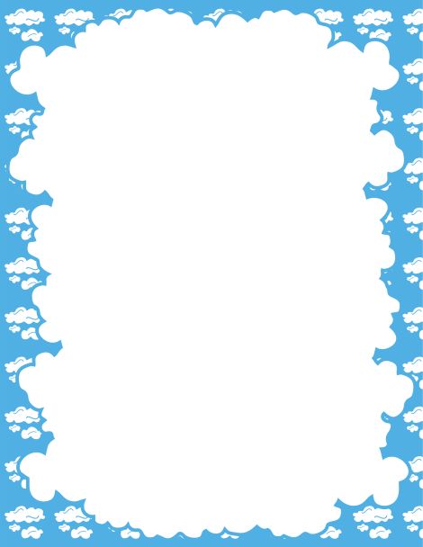 Cloud Border | Library Superheroes | Pinterest