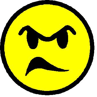 Coroplast Mad Smiley Face Shape Sign Choose Size Color
