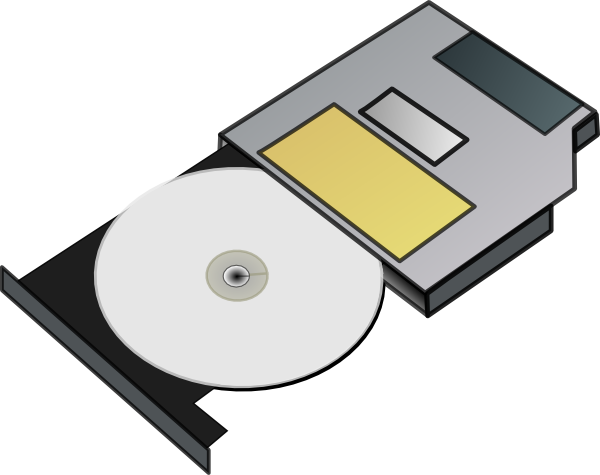Slim Cd Drive Clip Art - vector clip art online ...