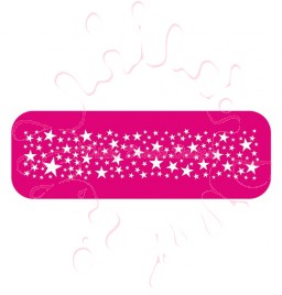 Multi Star Border - Airbrush Side Stencil By Dinkydoodle Designs