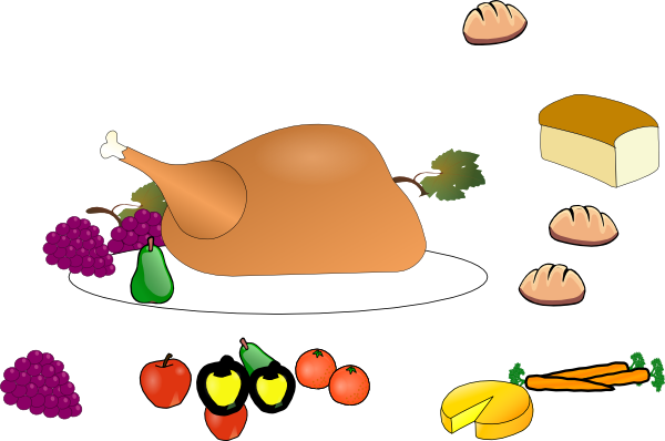 Turkey Dinner Clip Art