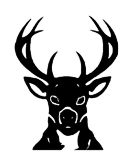 Deer Head Wall Decal 6 - Custom Wall Graphics