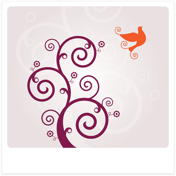 Swirly Bird Vector Graphic - DryIcons
