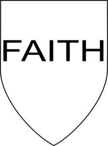 faith shield Colouring Pages
