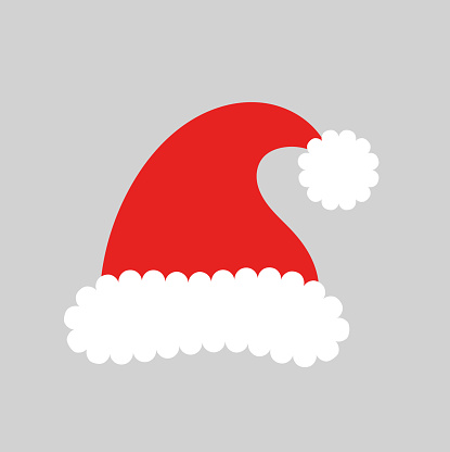 Santa hat clipart vector