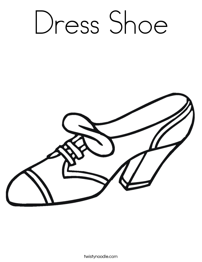 Shoe Coloring Pages - Twisty Noodle