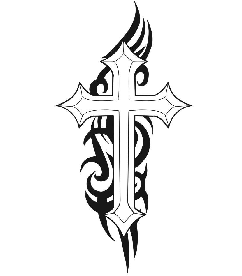 Jesus Carrying The Cross Tattoo | Free Download Clip Art | Free ...