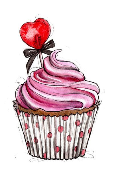 Cupcake Drawing | How To Draw ...