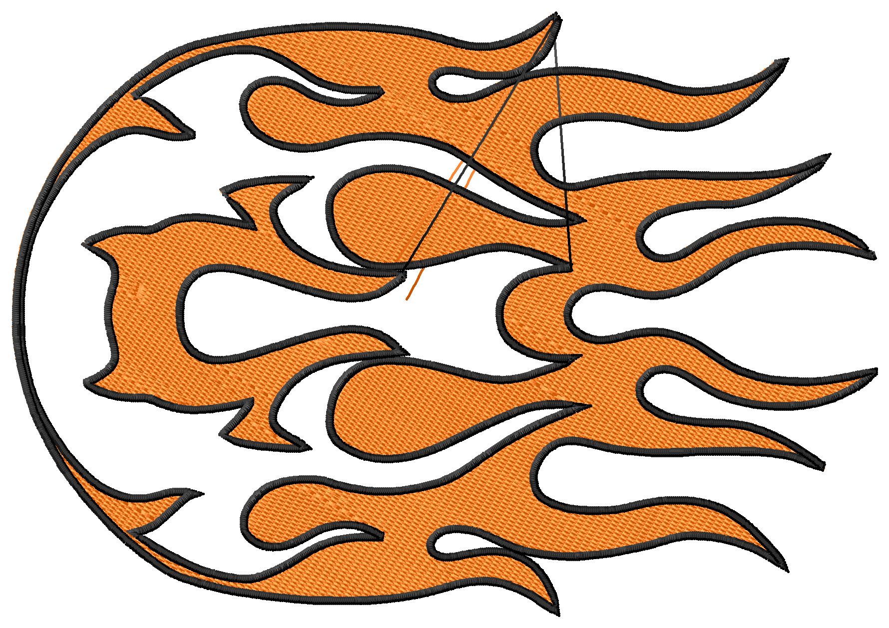 Tribal Flame Flames Designs On Cars Clipart