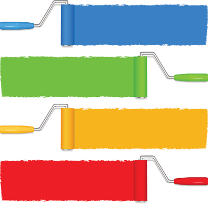 Paint Roller Clip Art, Vector Images & Illustrations