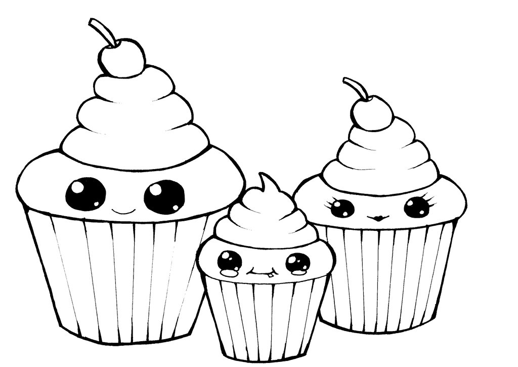 Cupcake Line Drawing | Niches.me