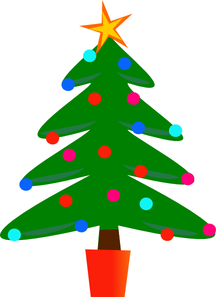 Christmas tree clipart vector png
