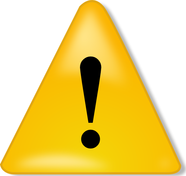 Warning Sign clip art Free Vector