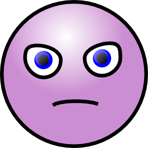 Mean Smiley Face Clipart