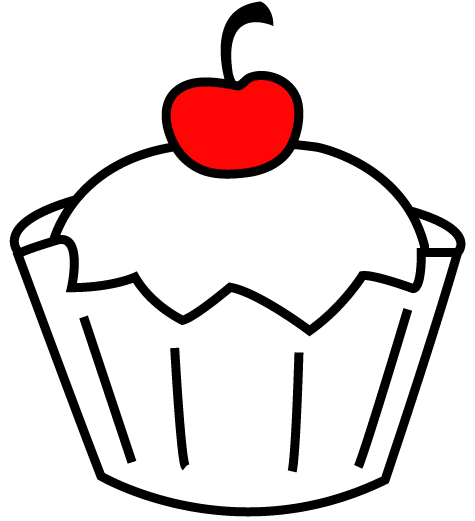 Best Cupcake Outline #8264 - Clipartion.com