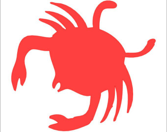 Crab stencil | Etsy