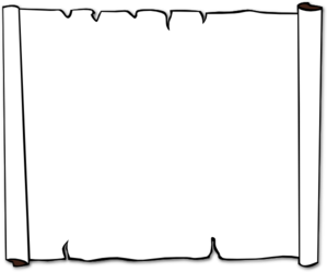 Scroll paper clipart