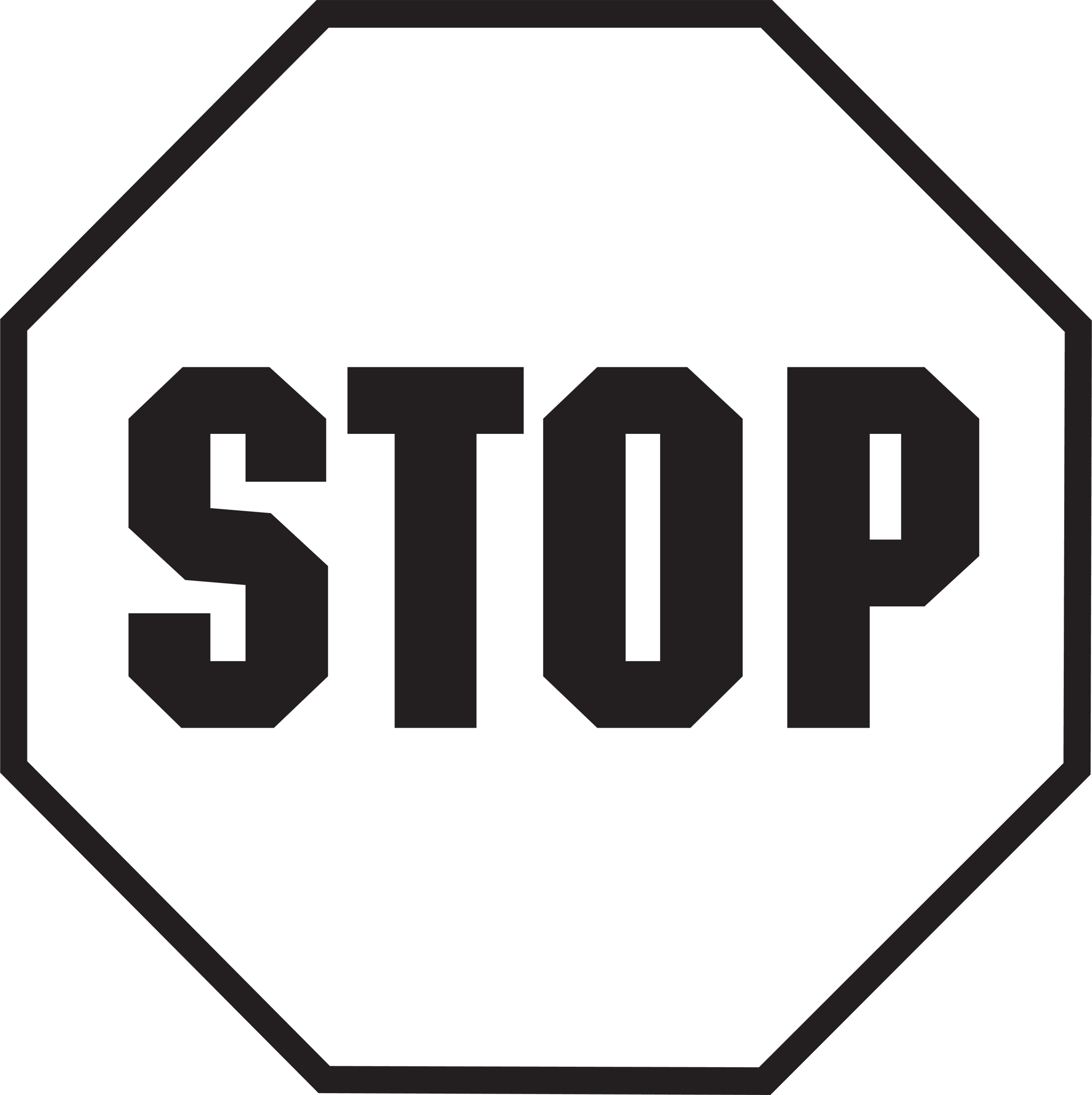Stop sign clip art