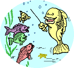 Fish at school clipart
