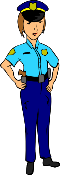 Woman Police Officer Clip Art - vector clip art ...